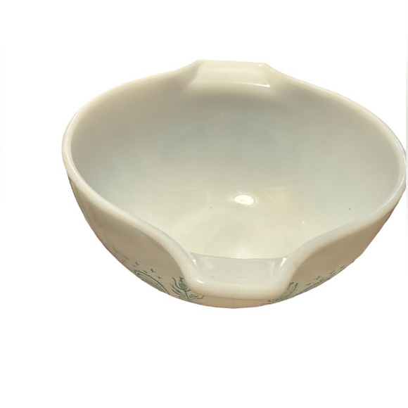 Vintage Pyrex Mixing Bowl | Amish Butterprint | Turquoise on White | #403 2.5 QT - Picture 5 of 10